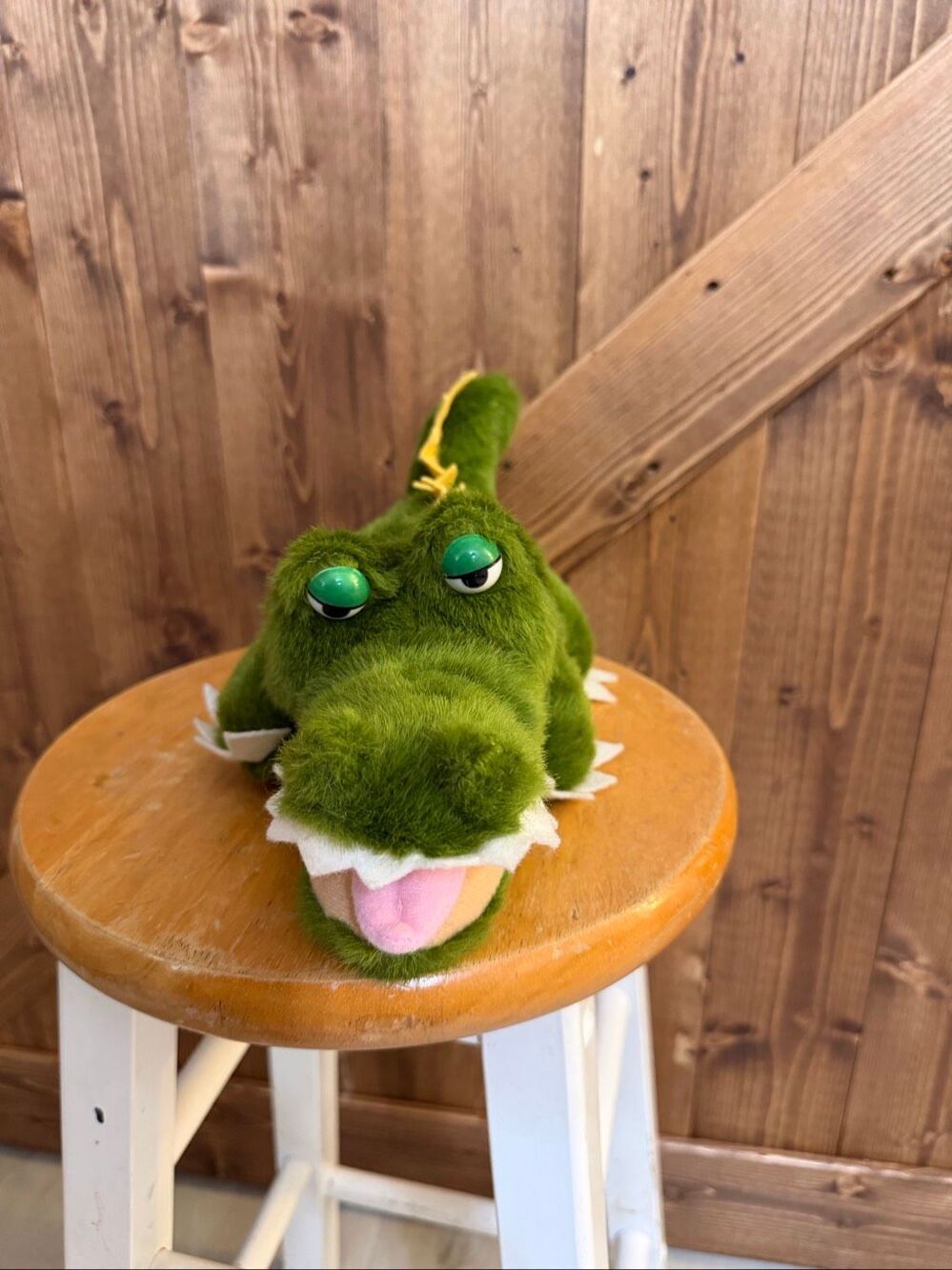 Party Plush Green Alligator Crocodile Stuffed Animal Funny Eyes Plush Toy (9175)